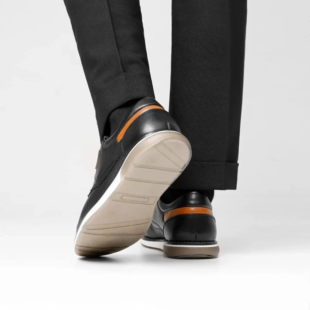 Casual Dress Oxfords Shoes Men's Black Business Formal Comfort Derby Sneakers